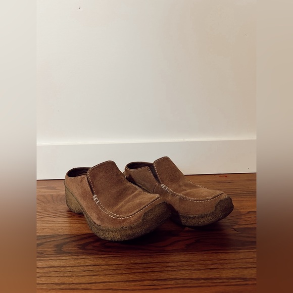 Yellow Box Shoes - Yellow Box Leather Mule Clogs, Size 7.5